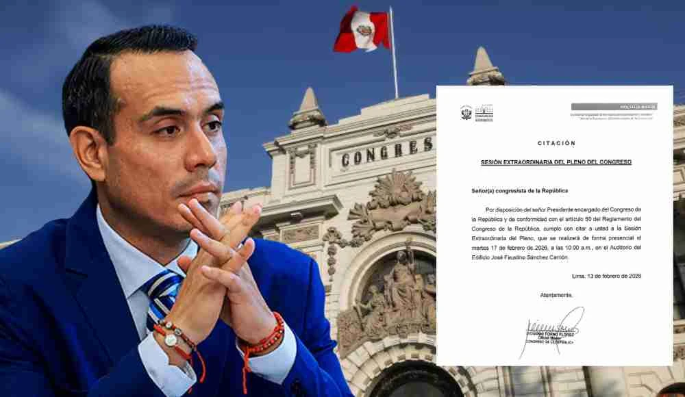 Congreso define futuro político de José Jerí