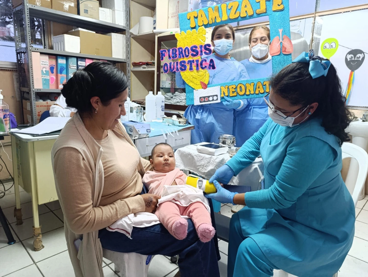 Hospital El Carmen detecta fibrosis en bebés