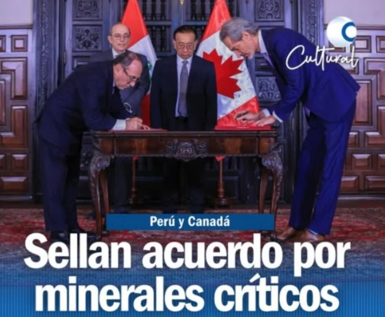 Perú y Canadá sellan pacto minero sostenible