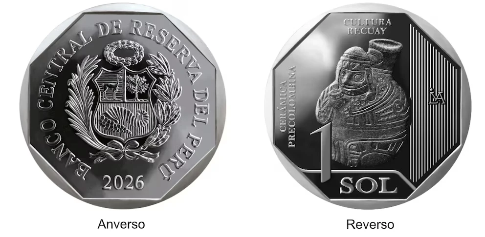 BCRP lanza nueva moneda de S/1 inspirada en la cultura Recuay