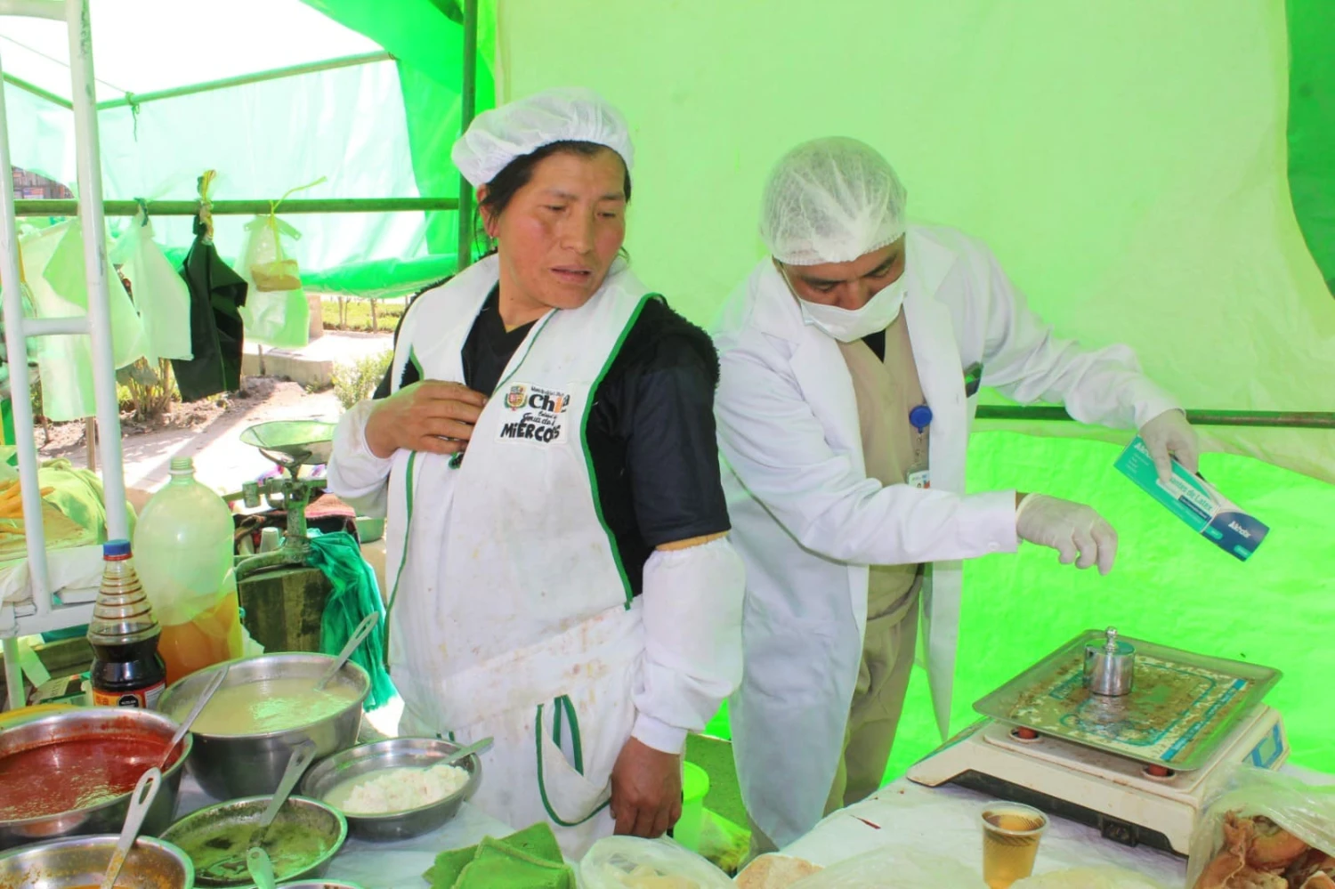 Chilca refuerza control en feria de los miércoles