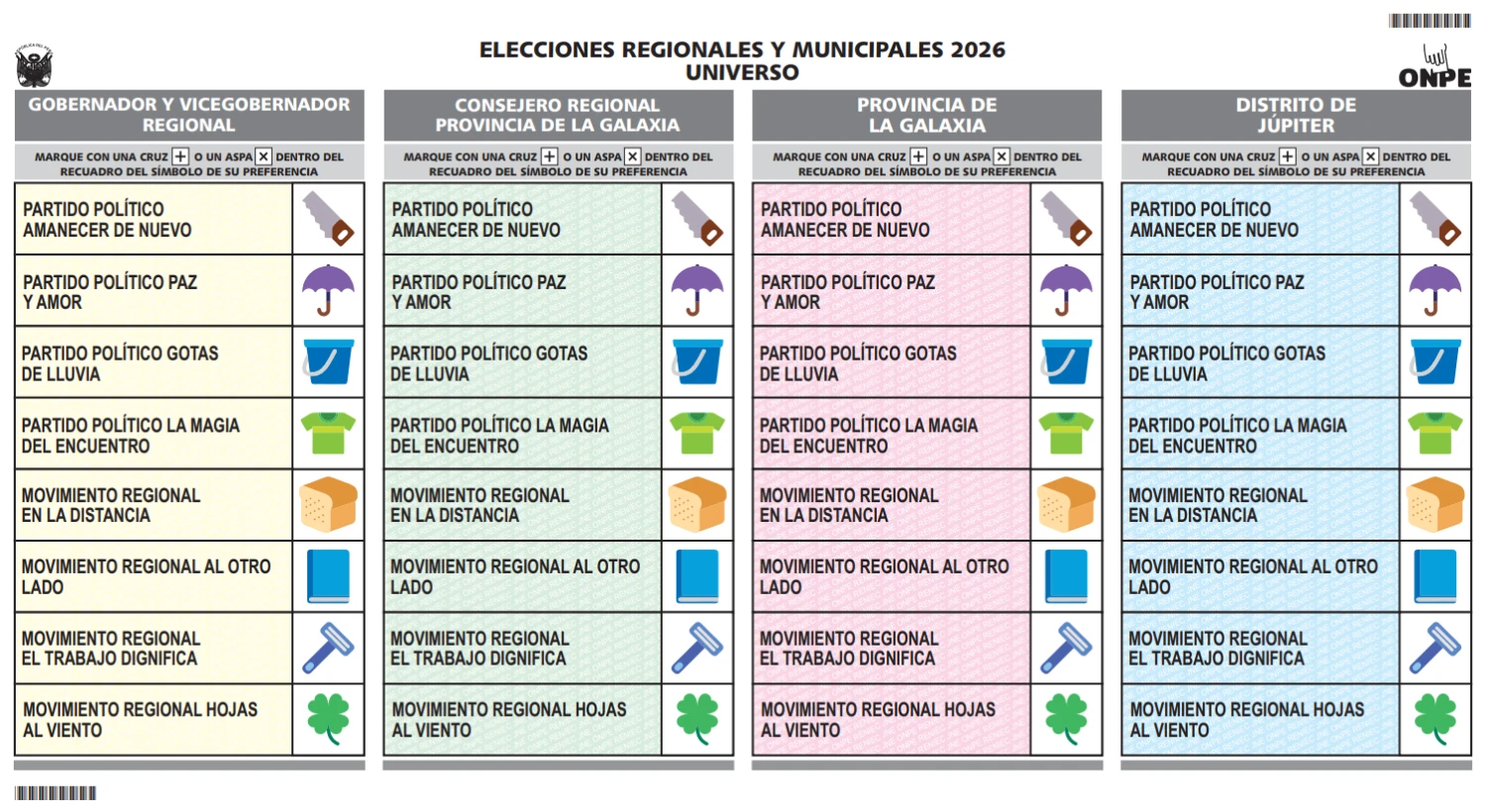 ¿Cambia tu cédula de votación? Conoce el diseño que te tocará este 4 de octubre, según la ONPE
