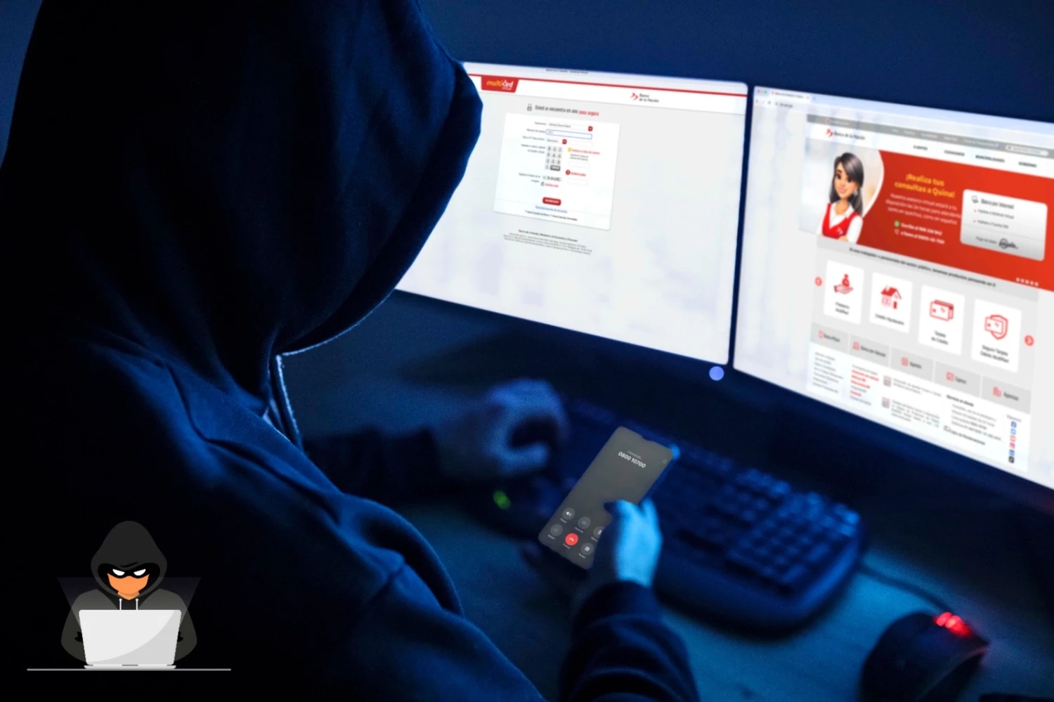 Banco de la Nación alerta sobre llamadas falsas para robar datos y dinero