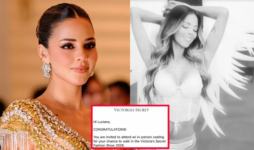 Luciana Fuster viaja a casting de Victoria’s Secret 2026 en Estados Unidos
