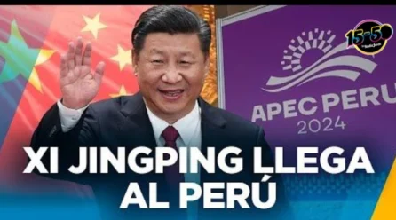 PRESIDENTE DE CHINA XI JINPING LLEGA AL PERÚ PARA FORO APEC