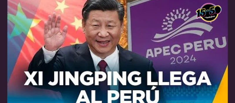 PRESIDENTE DE CHINA XI JINPING LLEGA AL PERÚ PARA FORO APEC