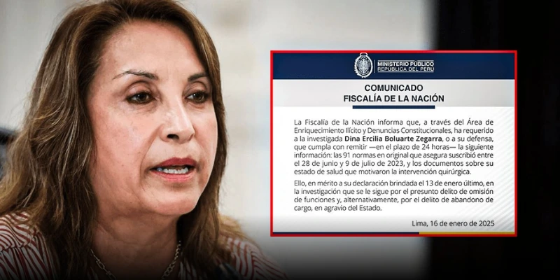 Dina Boluarte reprograma su declaración: Próxima cita, 29 de enero