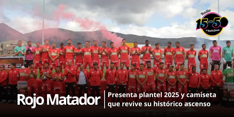 Rojo Matador presenta plantel 2025 y camiseta que revive su histórico ascenso