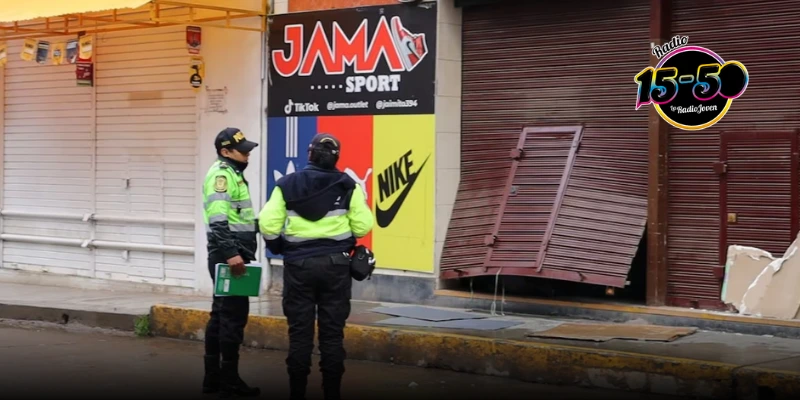 Huancayo: Roban más de 10 mil soles en tienda deportiva