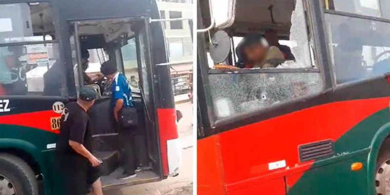 Balacera en Lurín: Atacan bus de CHAMA con pasajeros a bordo