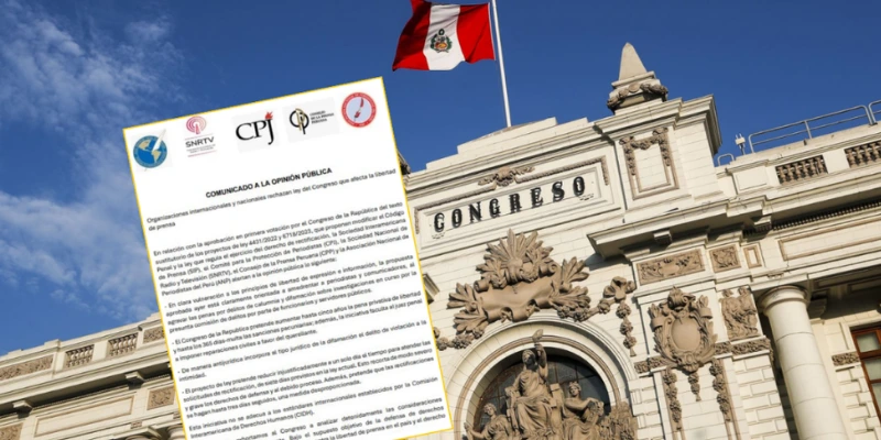 Rechazan ley que amenaza la libertad de prensa en Perú

