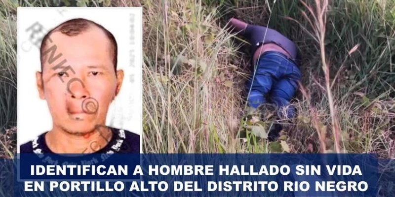 Hallan cadáver en Portillo Alto: ya fue identificado