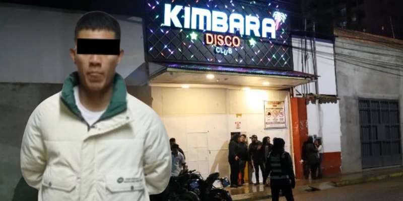 Cae joven armado en discoteca Kimbara de Huancayo