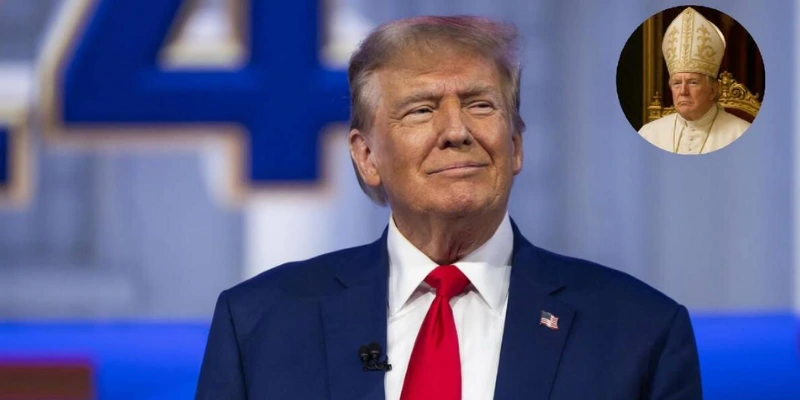 Trump desata furia al vestirse como el nuevo papa