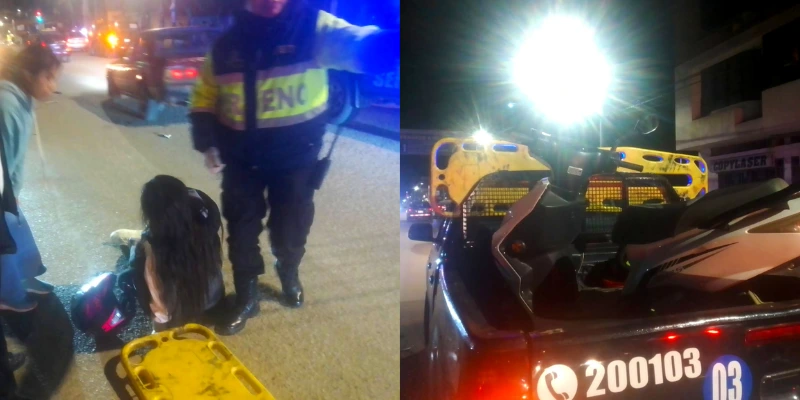 Choque en Palián deja a motociclista herido grave
