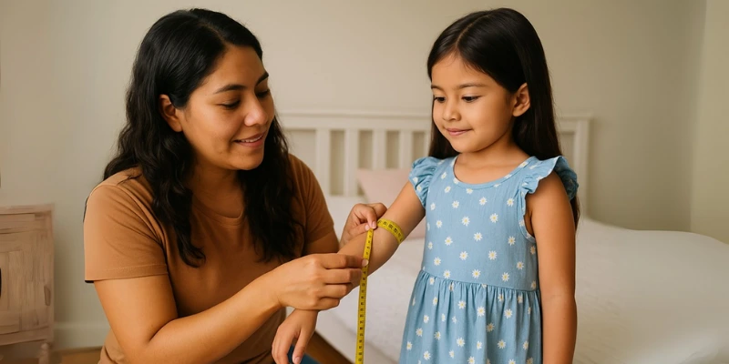 Vestidos para niñas: ¿cómo elegir la talla correcta sin probarse la prenda?