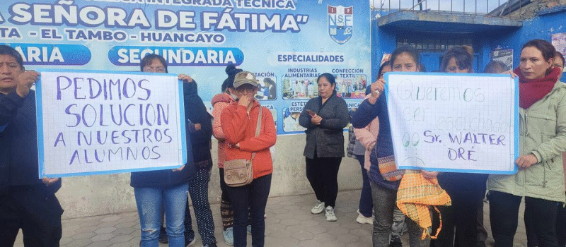 Padres exigen hoy licitación de IE Virgen de Fátima