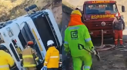 Padre es aplastado por tráiler; su hijo sobrevive