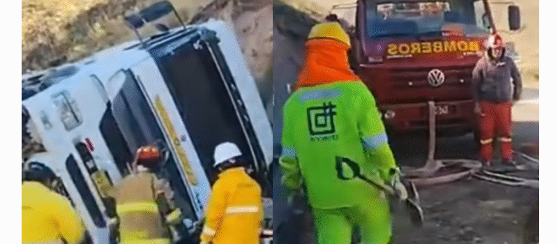 Padre es aplastado por tráiler; su hijo sobrevive