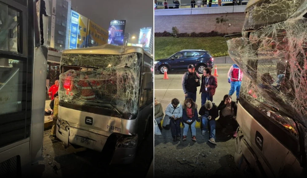 Triple choque en Angamos deja 45 heridos en Lima