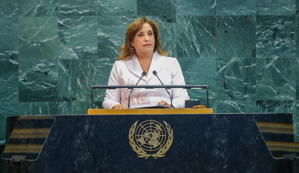 Apagan micro a Boluarte en pleno discurso en la ONU