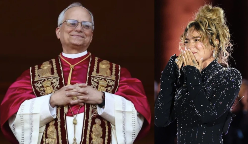 Karol G brilló en el Vaticano con León XIV