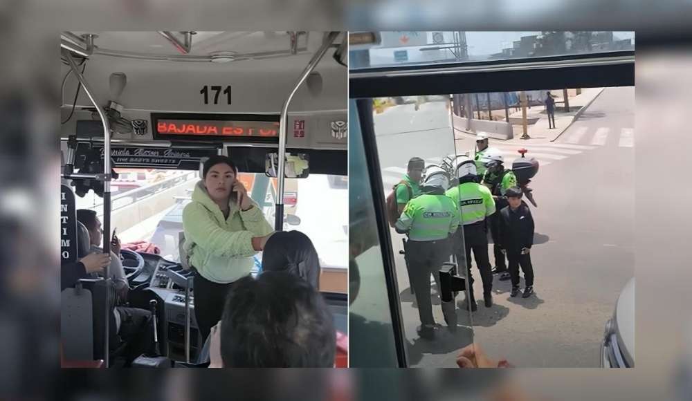 “Lady 2 soles”: policía causa escándalo en bus