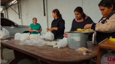 Pollada solidaria por choferes heridos en SJL