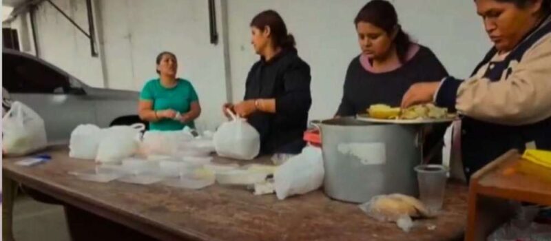 Pollada solidaria por choferes heridos en SJL