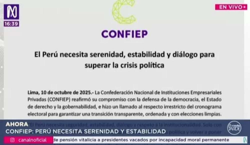 Confiep exige estabilidad para atraer inversión