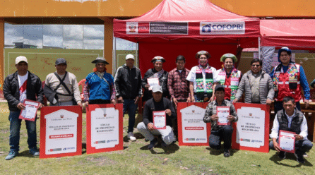 Huancavelica: 710 familias ya son dueñas legales