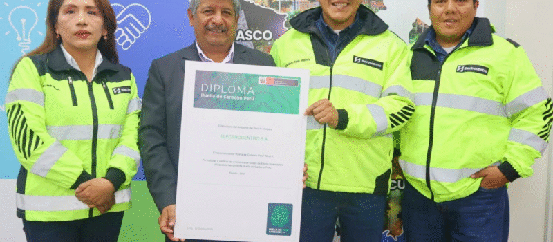 Electrocentro logra 2.ª estrella por huella verde